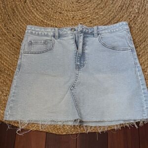 Light Blue Denim Skirt